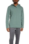 Zella Harbor Henley Hoodie In Green Tree