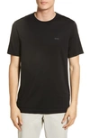 Hugo Boss Thompson Logo Cotton Jersey T-shirt In Black