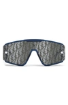 Dior Xtrem 145mm Shield Sunglasses In Blue