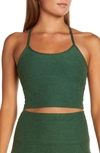 Beyond Yoga Space Dye Crop Tank In Vetiver Green-pine