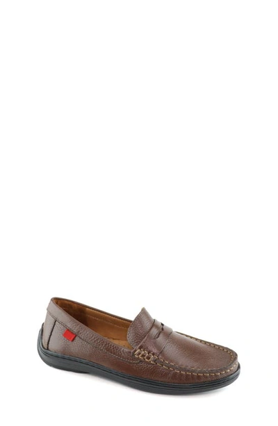 Marc Joseph New York Kids' Union Street Driving Shoe In Brown Grainy