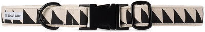 See Scout Sleep Beige & Black X-large Nice Grill Standard Collar In Cream Hemp + Black H
