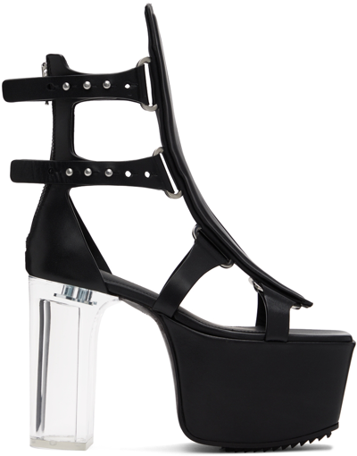 Rick Owens Black Ankle-high Spartans Heels