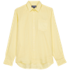 Vilebrequin Linen Solid Classic Fit Shirt In Popcorn