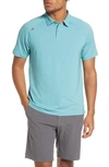 Rhone Delta Short Sleeve Piqué Performance Polo In Dark Ivy/ Castaway