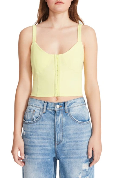 Bb Dakota By Steve Madden Highlight Reel Crop Camisole In Sunny Lime