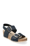 Mephisto Lissandra Platform Wedge Sandal In Nvy Sand6045