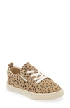 Piper Finn Kids' Low Top Leather Sneaker In Cheetah