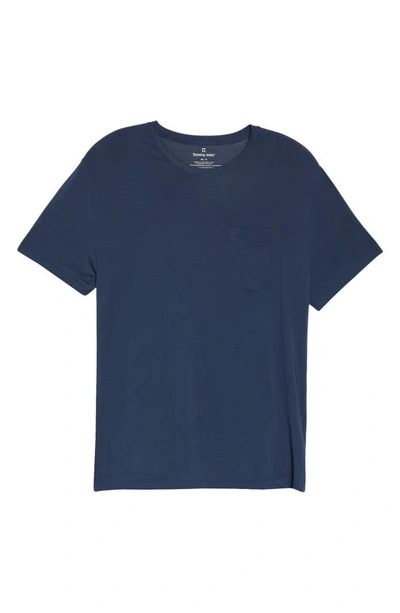 Tommy John Second Skin Pocket Sleep T-shirt In Navy