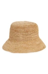 L*space Isadora Straw Bucket Hat In Natural