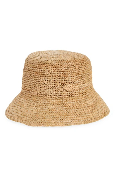 L*space Isadora Straw Bucket Hat In Natural