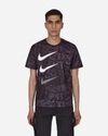 COMME DES GARCONS BLACK NIKE VERTICAL TRIPLE TICK T-SHIRT