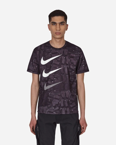 Comme Des Garcons Black Nike Vertical Triple Tick T-shirt In Black