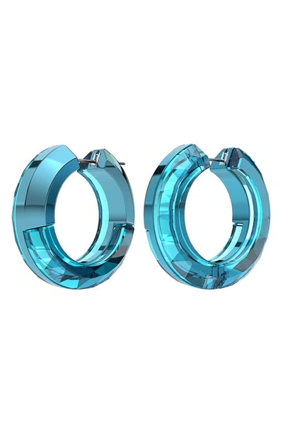 Swarovski Lucent Hoop Earrings In Yellow