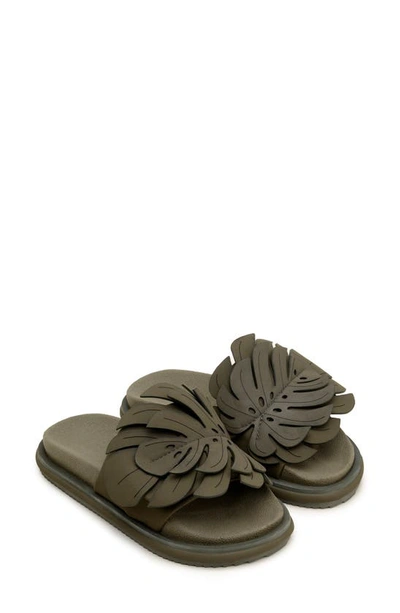 Farm Rio Forest Green Monstera Anatomic Slide Sandal | ModeSens