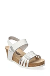 Mephisto Lucia Wedge Sandal In White