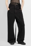 Ann Demeulemeester Woman Black Jeans In Black