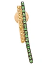 ASHERALI KNOPFER TSAVORITE AND SAPPHIRE BAR EARRING,63510890168