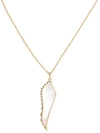 GARRARD YELLOW GOLD WING PENDANT NECKLACE,201091910400318