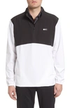 Black Clover Quarter Jack Half Zip Pullover In Black/ White