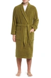 Nordstrom Hydro Cotton Robe In Olive Mayfly