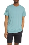 Open Edit Crewneck T-shirt In Teal Mineral