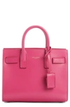 Saint Laurent Nano Sac De Jour Leather Tote In Bubblegum/ Bubblegum