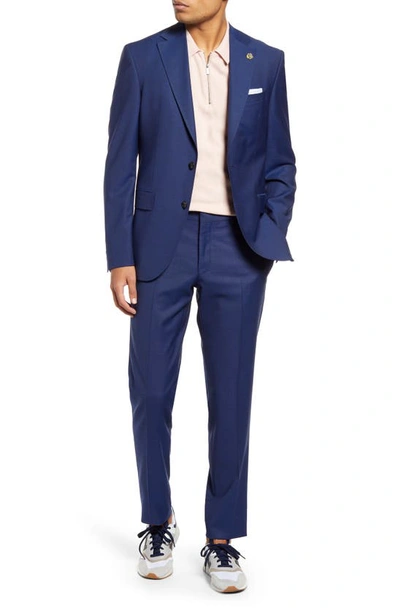 Ted Baker Ralph Extra Slim Fit Stretch Wool Suit In Blue