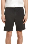 Theory Zaine Patton Organic Cotton Shorts In Black