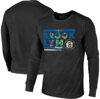 Majestic Threads Black Brooklyn Nets City And State Tri-blend Long Sleeve T-shirt In Black