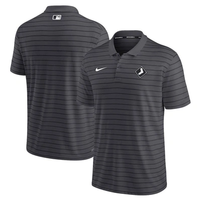 NIKE NIKE CHARCOAL CHICAGO WHITE SOX AUTHENTIC COLLECTION 2022 CITY CONNECT STRIPED PERFORMANCE POLO
