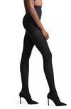 Commando Opaque Matte 110 Denier Control Top Tights In Black