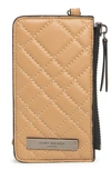 KURT GEIGER QUILTED CARD CASE WITH STRAP