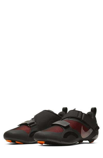 Nike Superrep Cycle Shoes In Black/ Silver/ Crimson