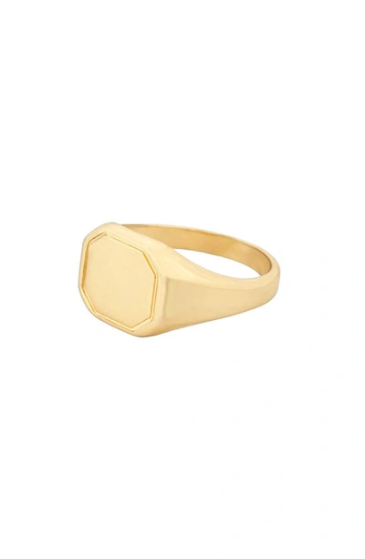 Ettika 18k Gold Plated Signet Ring