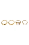 Ettika Variety Ring Set In Gold