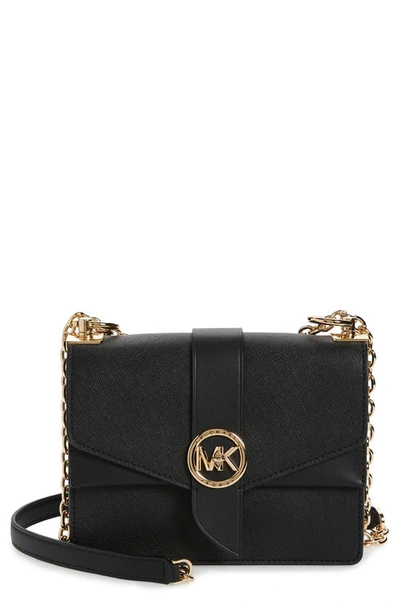 Michael Kors Greenwich Small Convertible Crossbody Bag In Black