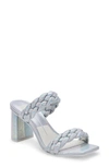 Dolce Vita Women's Paily Braided Two-band City Sandals Women's Shoes In Light Blue Denim