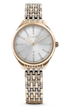 Swarovski Attract Pavé Bracelet Watch In Gold