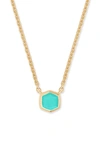 Kendra Scott Davie Pendant Necklace In Chrysoprase