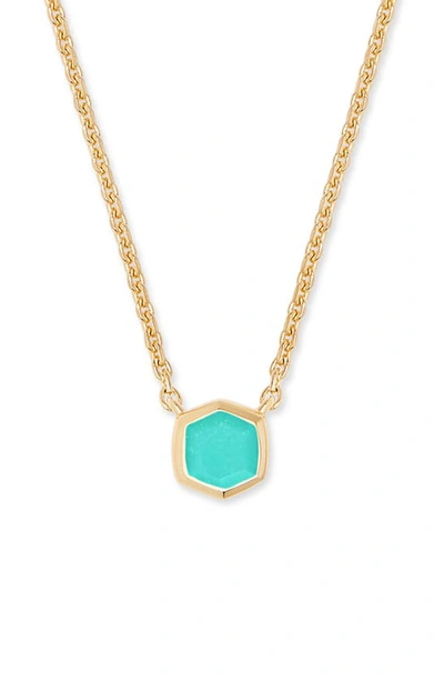 Kendra Scott Davie Pendant Necklace In Chrysoprase