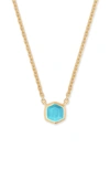 Kendra Scott Davie Pendant Necklace In Turquoise