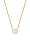 Kendra Scott Davie Pendant Necklace In Clear Rock Crysta