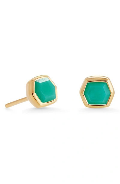 Kendra Scott Davie Stud Earrings In Chrysoprase