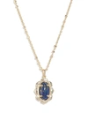 Kendra Scott Piper Pendant Necklace In Blue Lapis