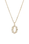 Kendra Scott Piper Pendant Necklace In White Howlite