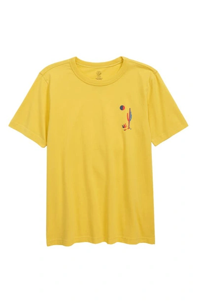Treasure & Bond Kids' Relaxed Fit Graphic Tee In Yellow Desert Landscape