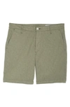 Ag Wanderer Cotton Blend Shorts In Sulfur Suaro Dust