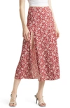 Reformation Zoe Floral-print Woven Midi Skirt In Flower Girl