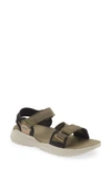 Teva Men's Zymic Sandal In Dark Olive/teal Green In Multi